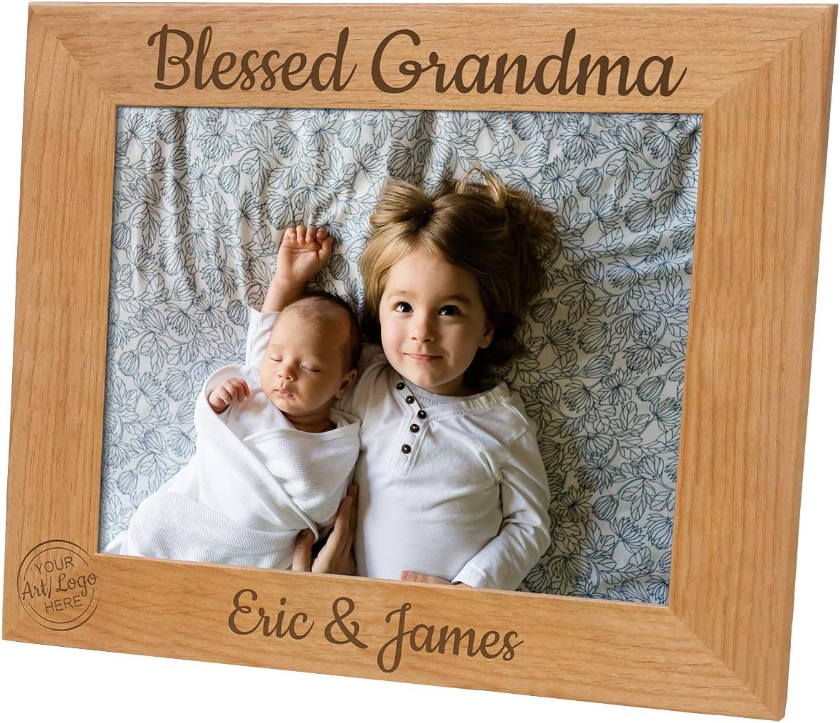 PlaqueMaker Custom Red Alder Picture Frames-Includes your personalization (11 x 8.5)