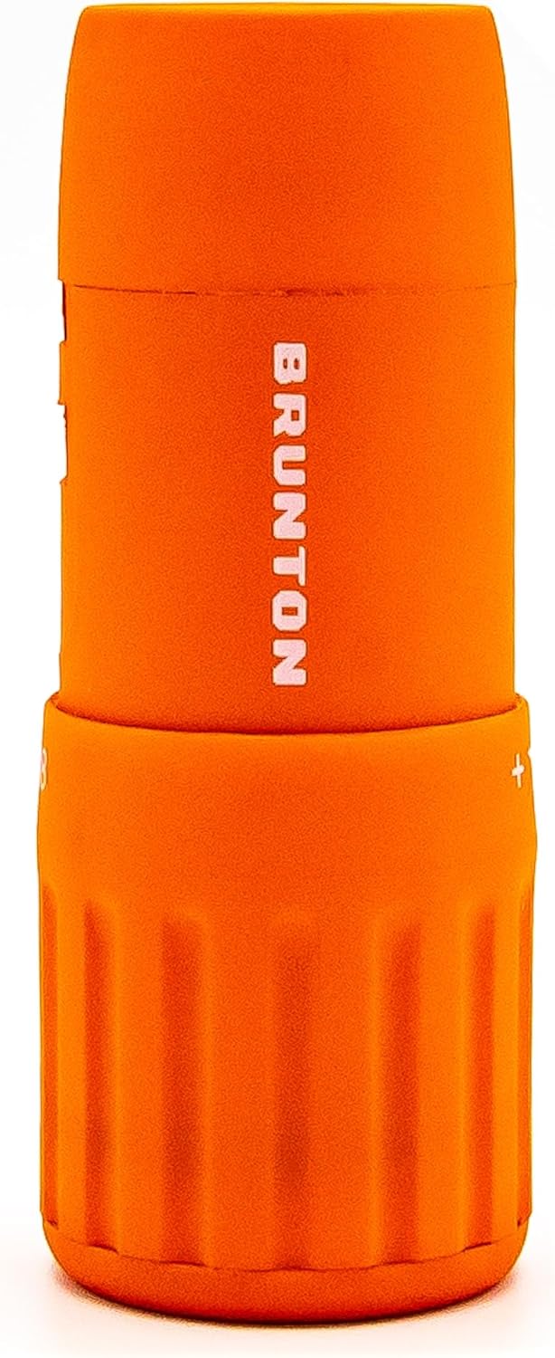 Brunton Echo Monocular 7x18 – Compact Lightweight Pocket Scope for Travel and Hiking – Orange