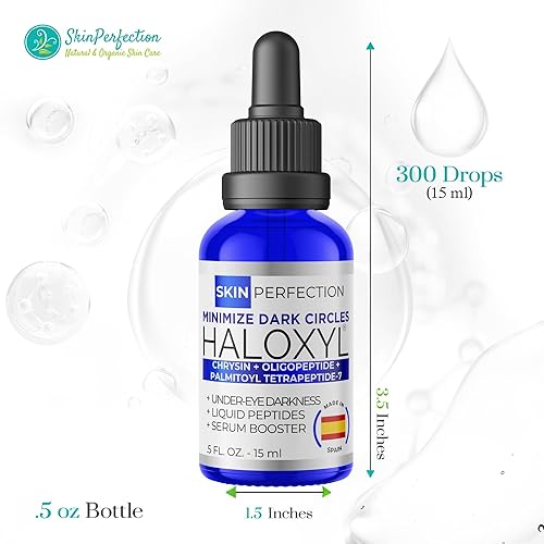 Miniatura 6 de Skin Perfection Haloxyl - Péptidos potenciadores de suero antienvejecimiento para ojeras para ojeras, flor de la pasión azul, 5 onzas