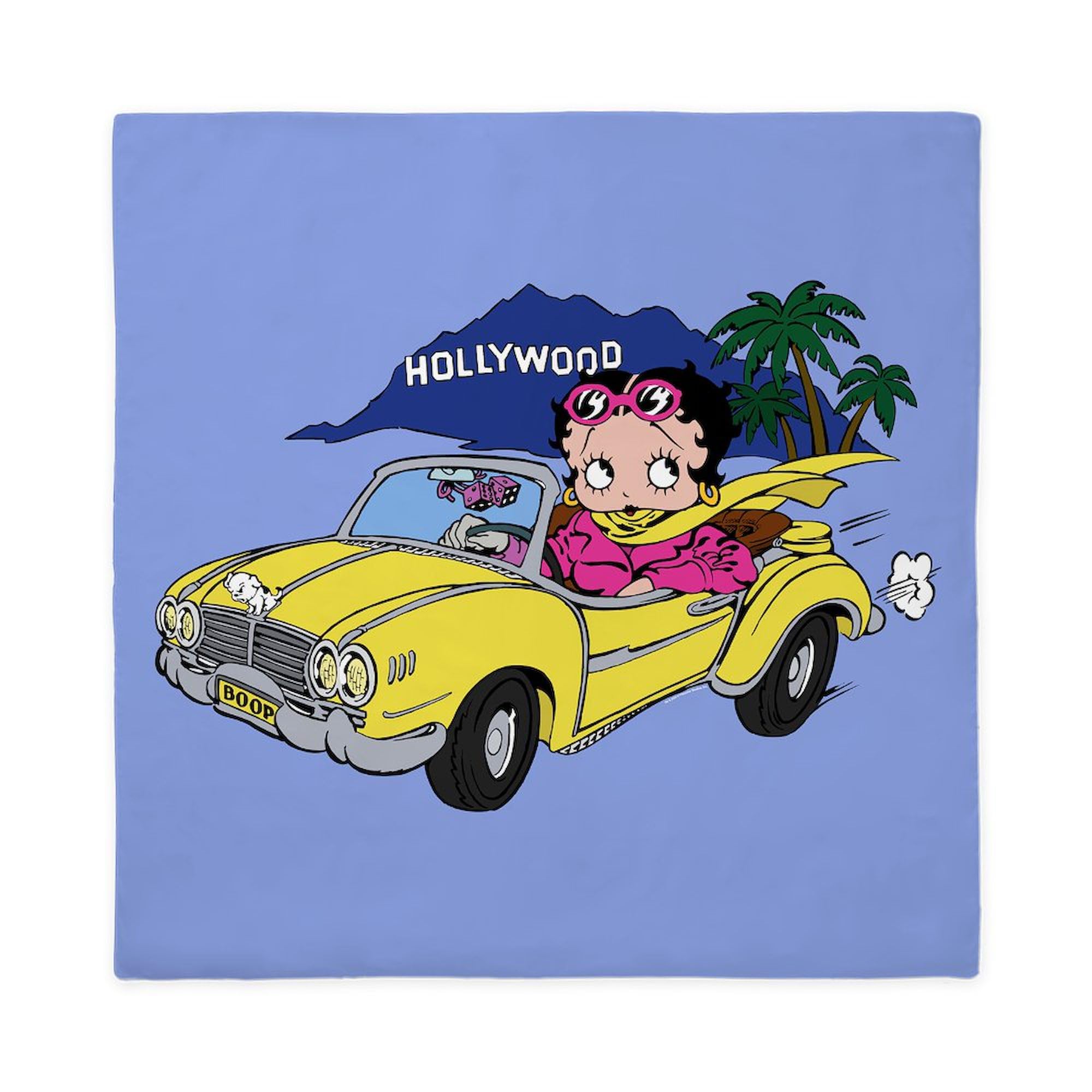 CafePress Betty Boop Hollywood Cruising Queen Duvet Cover, Printed Comforter Cover, Unique Bedding