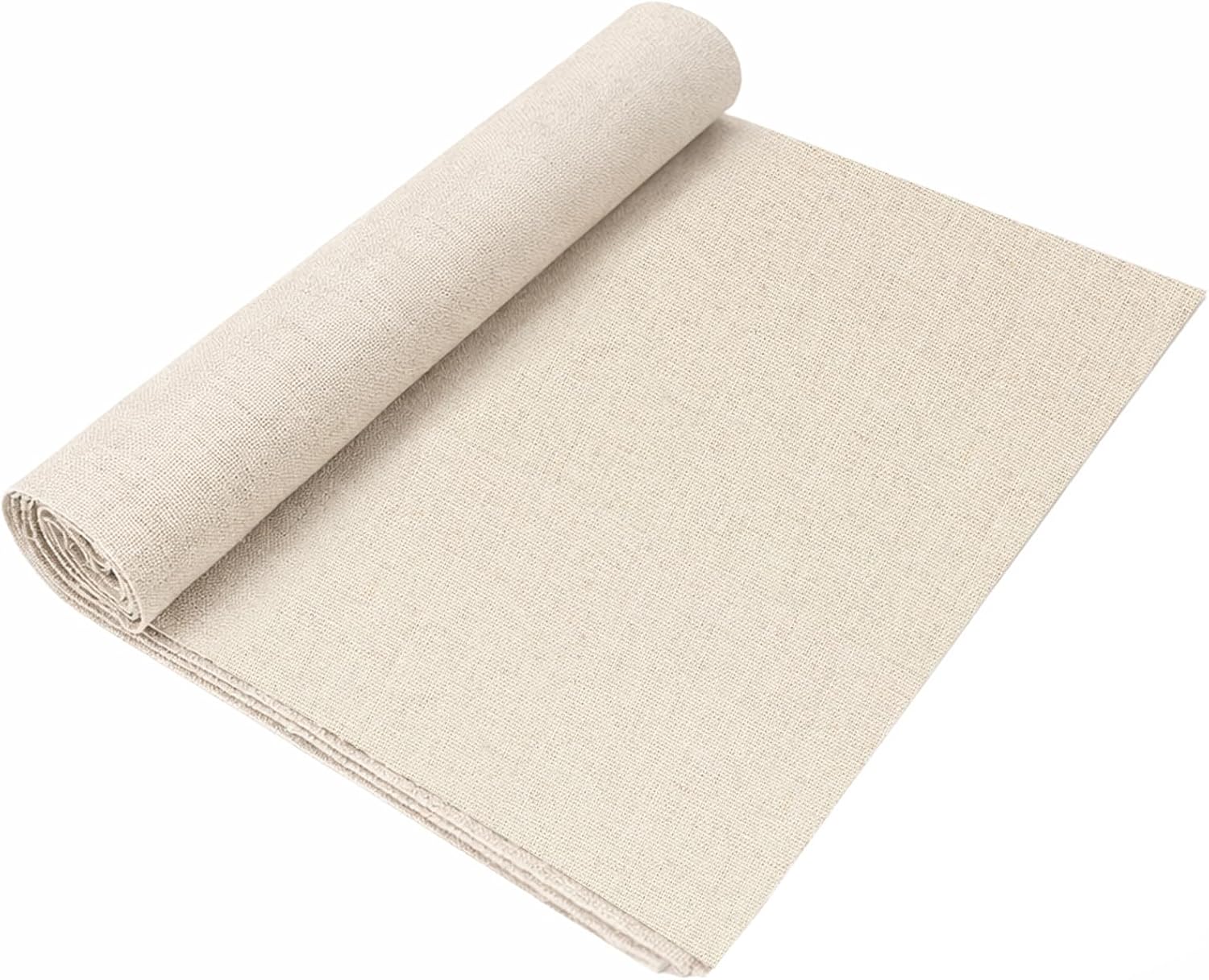 Linen Embroidery Fabric, 20 by 59-Inch Needlework Fabric Natural Color