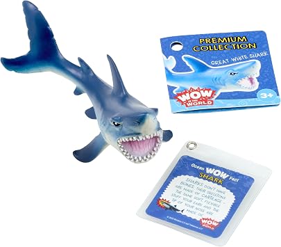 WONDERY Kids Wow in The World Premium Ocean Collection Great White Shark | Kids Learning Through Play | Ages 3+