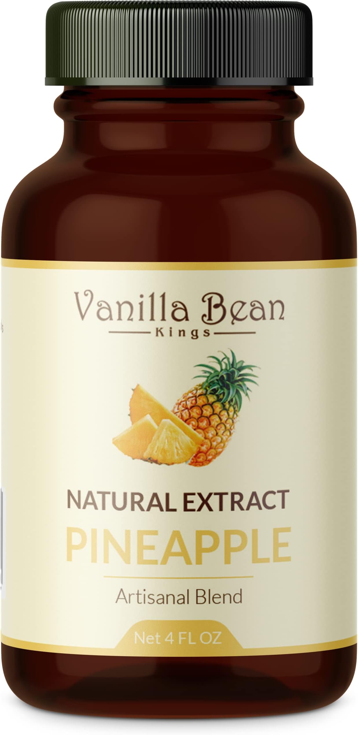 Natural Pineapple Extract for Baking and Flavoring - 4 OZ - Premium Quality Natural Flavors for Baked Goods, Desserts, & Cooking