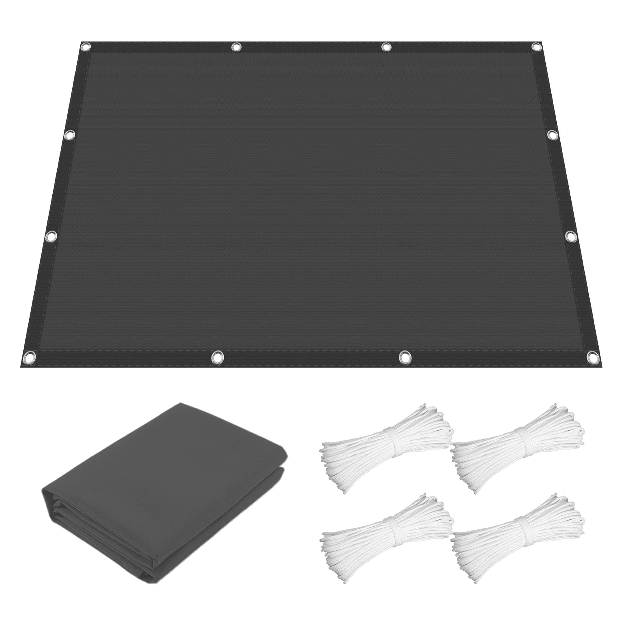Voile d'ombrage jardin contre la chaleur pare-soleil terrasse 5m