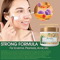 Vista 9 de Green Leaf Naturals - Crema facial de miel de manuka - 8 onzas -Aloe Vera - Aceite de jojoba infundido - Crema corporal - Hidratante sin gluten
