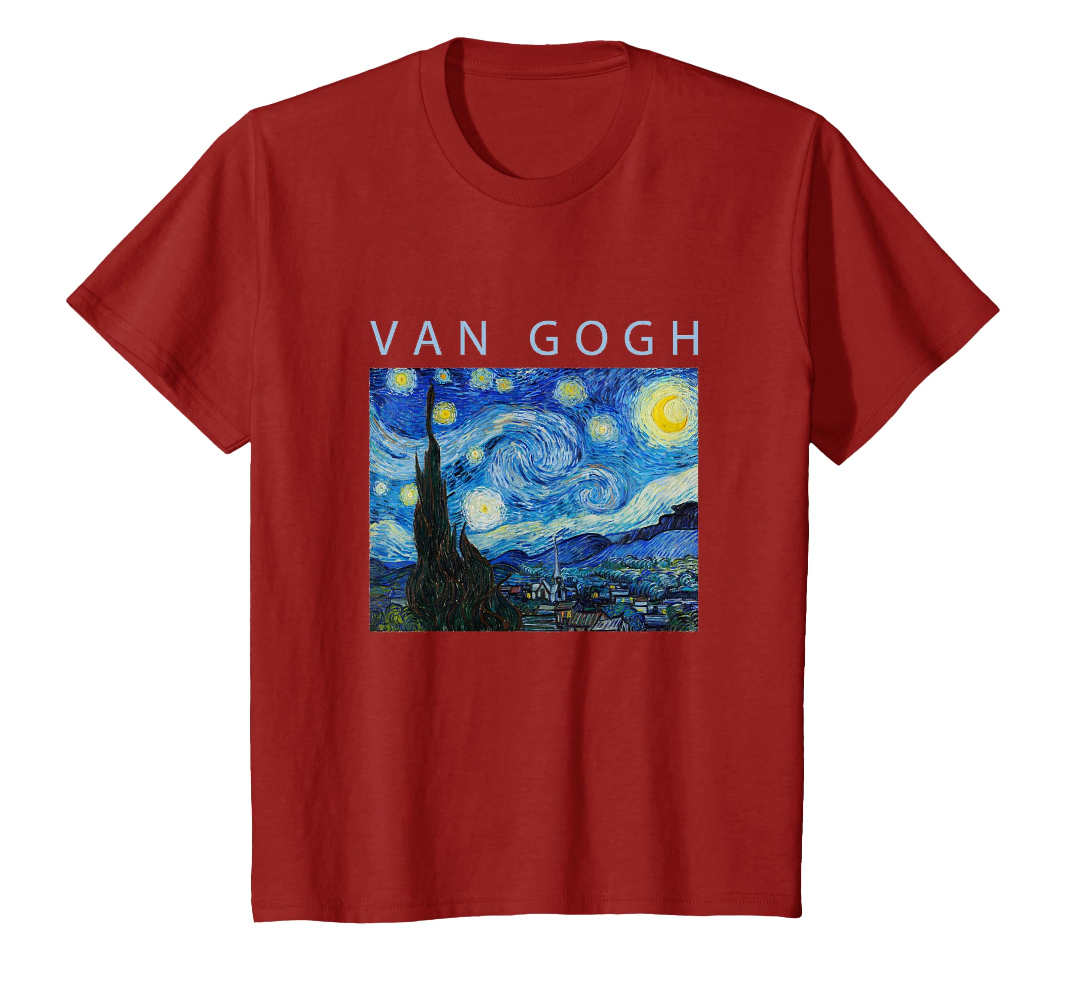 Amazon | ゴッホ 面白いtシャツ おもしろ アート 星月夜 印象派 絵画