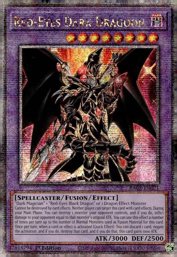 Red-Eyes Dark Dragoon (Quarter Century Secret Rare) - RA02-EN021 - Quarter Century Secret Rare - 1st Edition