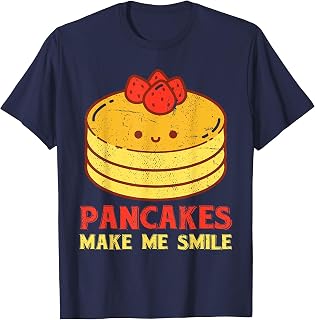 Cute Pancake Maker Breakfast Food Lover Kawaii Pancake T-Shirt