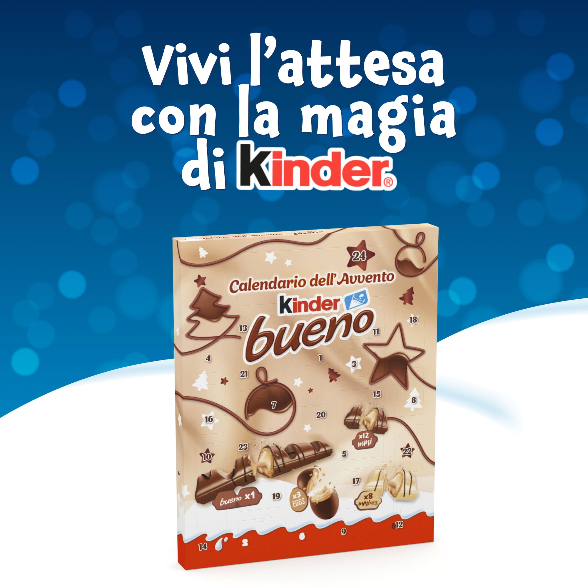 Kinder Bueno Calendario dell'Avvento 181 g