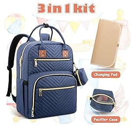 Tenot Baby Diaper Bag Backpack, Travel Diaper Bags for Baby Girl Boy Large Capacity Baby Bag Backpack for Women Peacock Blue