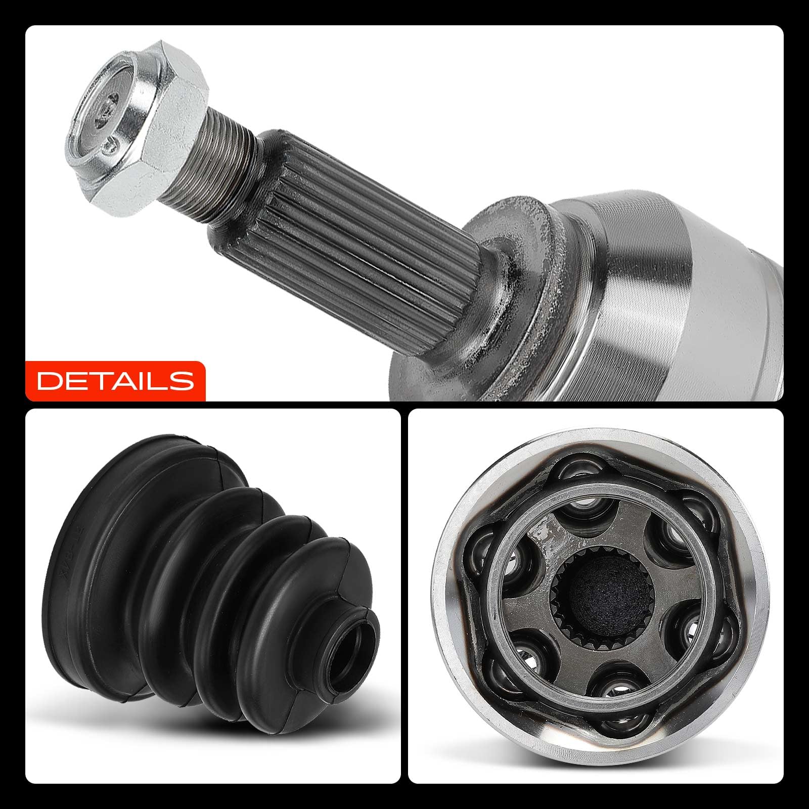 Frankberg Kit de juntas homocinéticas lado de la rueda eje delantero | Compatible con: Mondeo III Berlina B4Y, Mondeo III B5Y, Torneo Mondeo III BWY