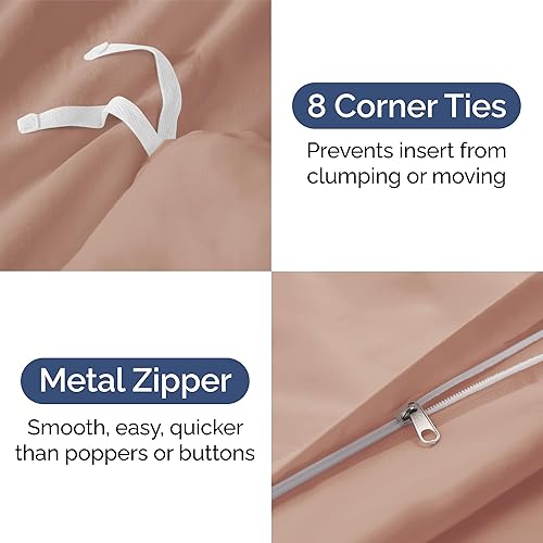 Miniatura 52 de Juego de funda de edredón tamaño King – Funda de edredón extra suave tamaño King de 104 x 90 pulgadas con 2 fundas de almohada – Lujo de hotel, 01