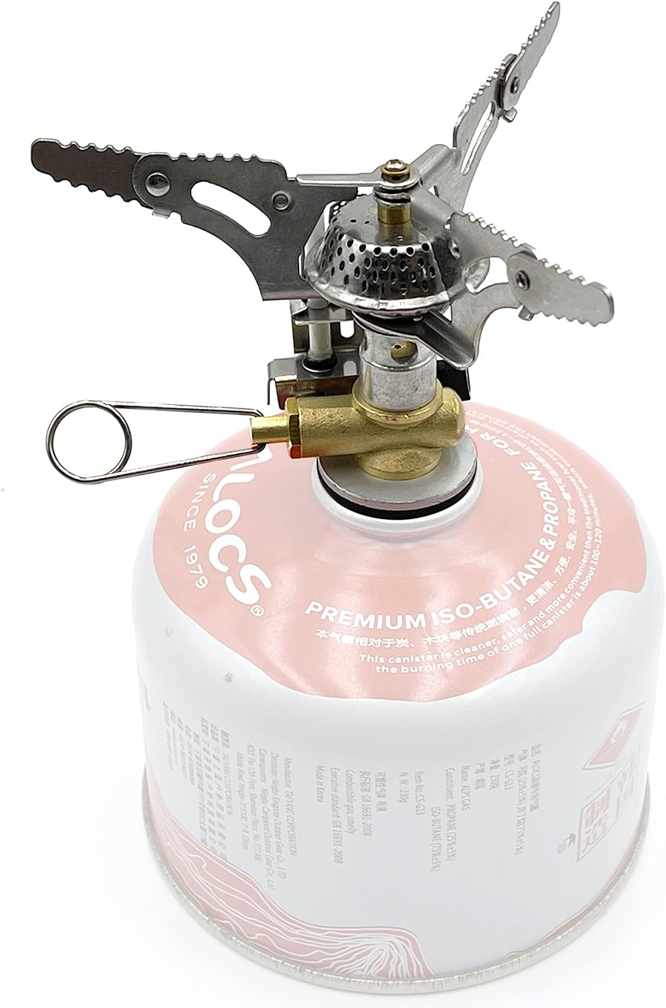 Outdoor Ultralight Portable Camping Backpacking Stoves with Piezo Ignition for Hiking, trekking,Travel,Trips,Survival Cooking,Stable and Windproof