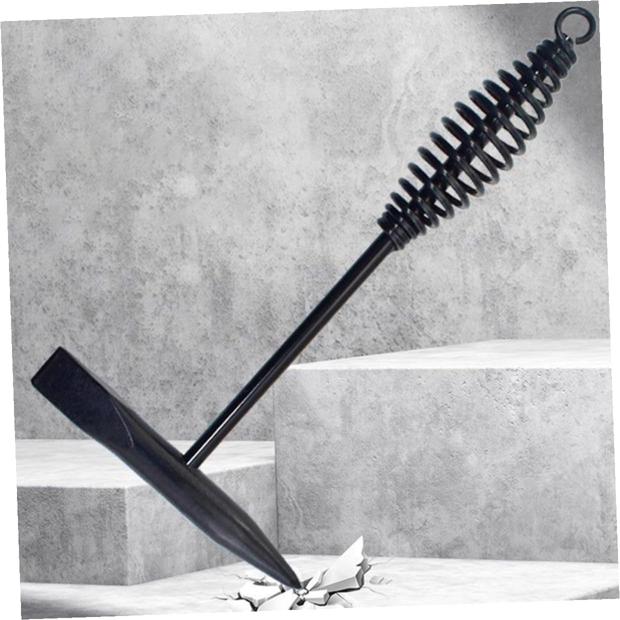 COLLBATH Welding Chipping Hammer mit Federgriff Leichter Metall schweißhammer zum Entfernen von Schweißschlacke Tragbar für Werkstatt Bau und Heimwerker mit Aufhängehaken