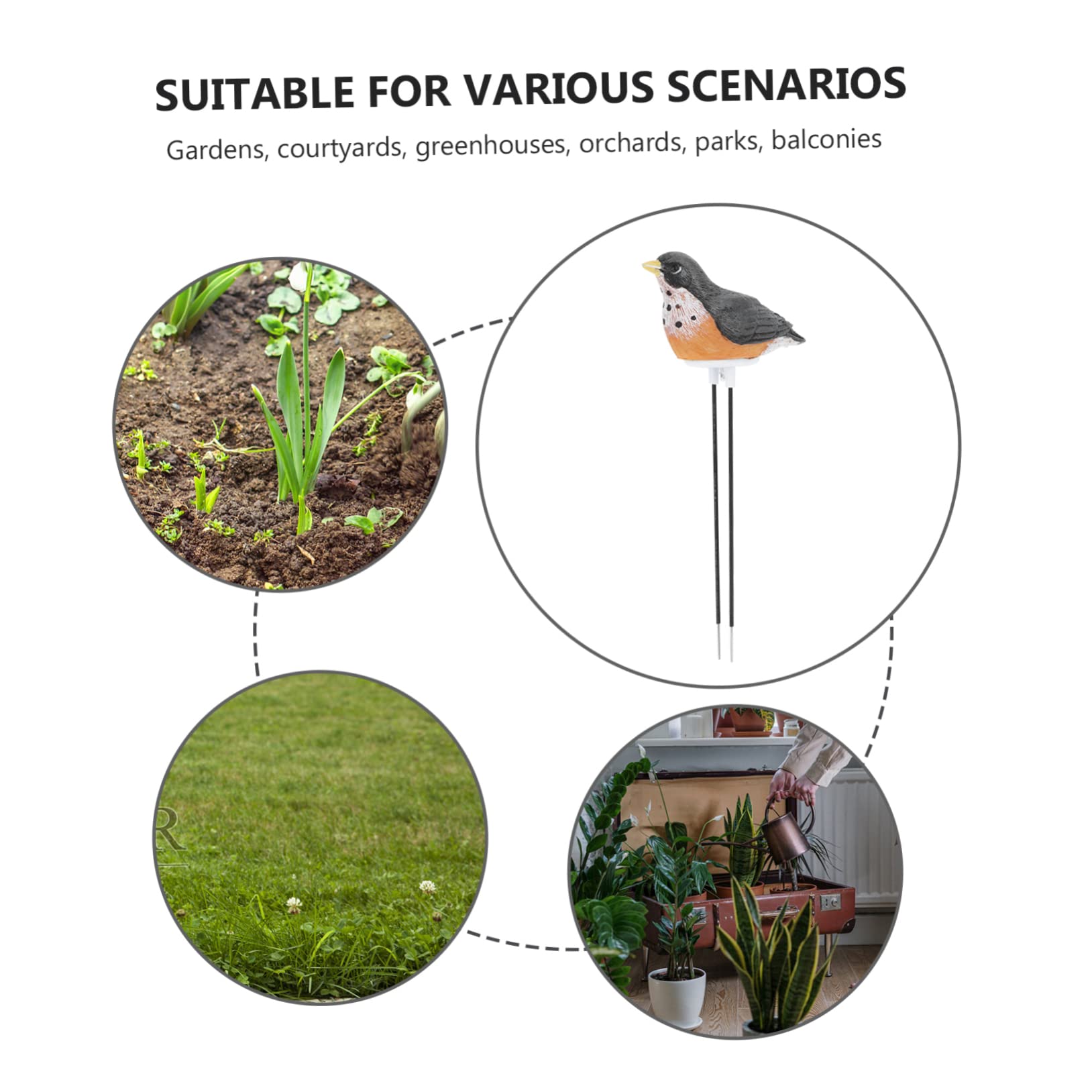 Toddmomy 2 Pezzi Sensore Umidità per Piante Forma Allarme Irrigazione per Controllo Umidità Del per Giardinaggio Indoor e Outdoor