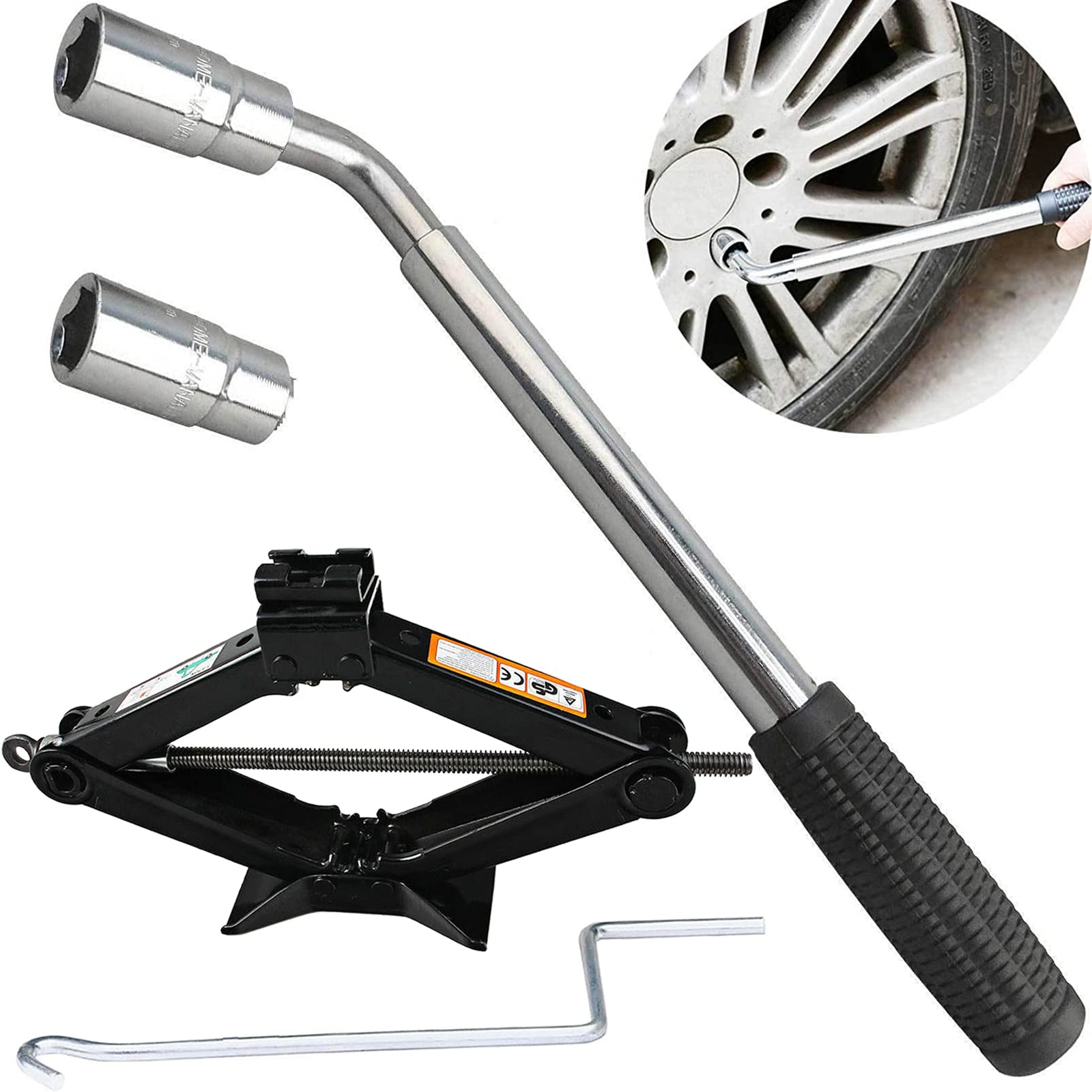 Deals of the day up to 25 off dicn Car Tyre Changing Tools Kit 2 Tonne