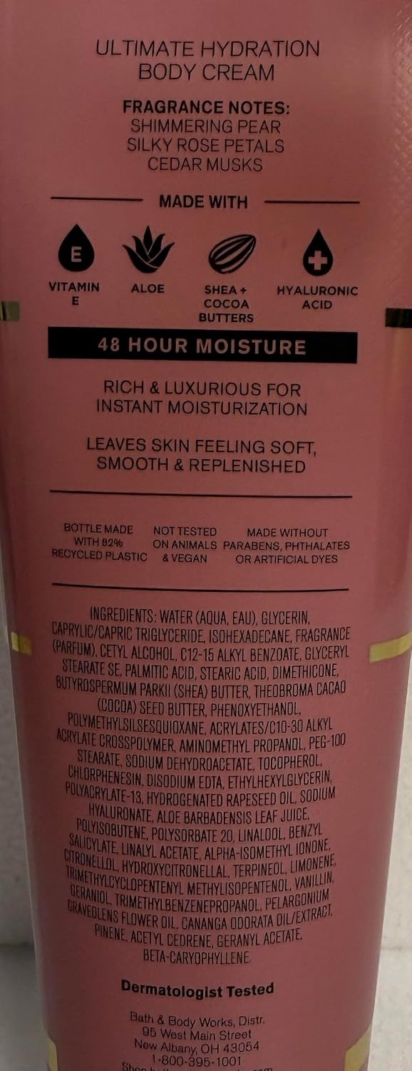 Bath & Body Works Women's Always Fleur Ultimate Hydration Body Cream 8 Ounces Pack of 2