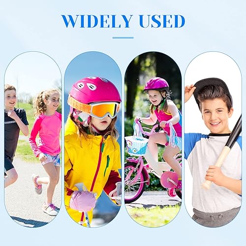 Miniatura 10 de Haysandy 4 piezas2 pares de tobilleras de compresión para niños, calcetines elásticos de compresión para niños, tobilleras de punto para trotar,