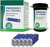 Prodigy 10400 No Coding Blood Glucose Test Strips, 50 Count for AutoCode, Pocket & Voice Meters - Diabetes Testing