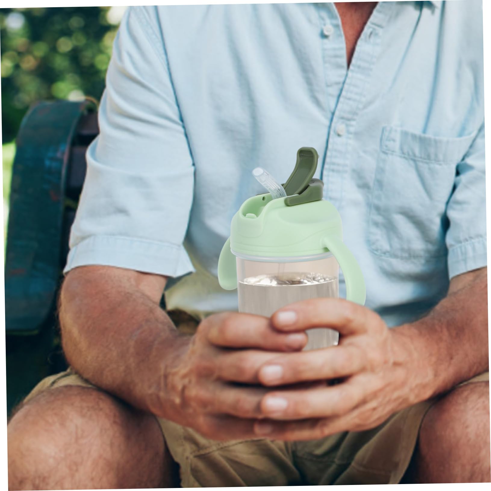 4piezas Vaso Antiderrame Con Pajita Para Adultos Mayores y Pacientes Taza De Agua Para Usar Acostado Diseño Prueba De Derrames Cuidado De Para Embarazadas y Con Disfagia