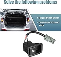 Vista 5 de X AUTOHAUX 93555-2B000 Interruptor selector de depósito de combustible Interruptor de control de liberación para Hyundai Santa Fe GLS
