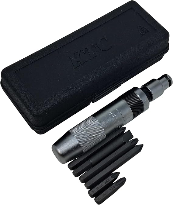 RW 0159-112 JIS (Japanese Industrial Standard) 1/2 Manual Impact Driver 8-Piece Set Made in Japan Cross Bits JIS 1 2 3, Flat 1 1.6 1.8, 8mm Bit Adapter, Plastic Case