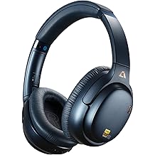 1Mii AI E700 Hybrid Active Noise Cancelling Headphones, Bluetooth Over Ear, Wireless Hi-Res Audio with LDAC &amp; aptX Low Latency for Airplane Travel &amp; Home TV, AI Translation &amp; Custom EQ via APP, Blue