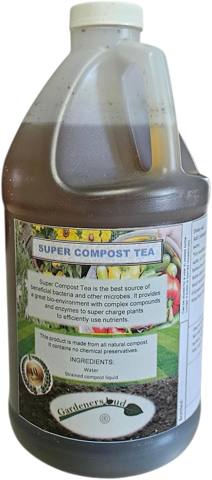 Super Compost Tea_P (64 oz - 1/2 Gallon) Natural and Organic for Plant Food, Nutrient, Fertilizer and Growth Efficiency