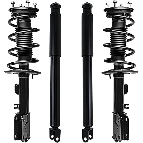 Detroit Axle - Front Struts & Coil Spring + Rear Shock Absorbers Replacement for 2013 2014 2015 2016-2019 Ford Explorer - 4pc Set