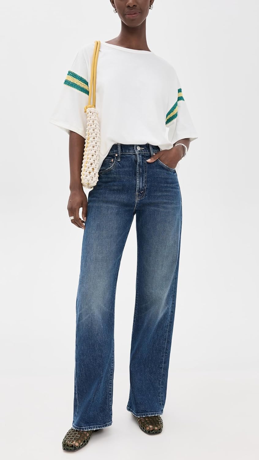 MOTHER Women's The Lasso Sneak Jeans - Image 5