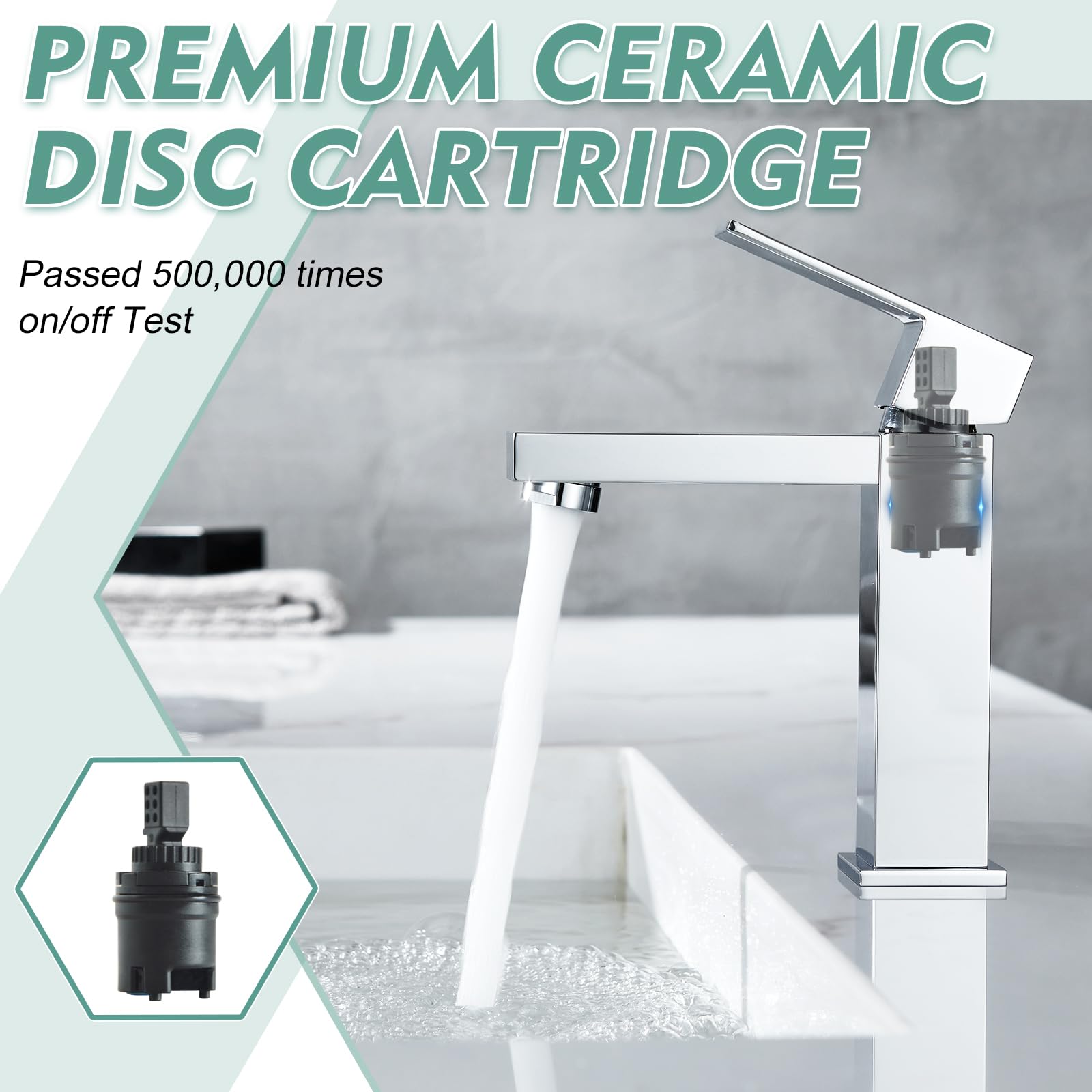 Robinet Lavabo Salle De Bain Noir Mat - Mitigeur Monocommande Avec Bonde Pop-Up - Acier Inoxydable