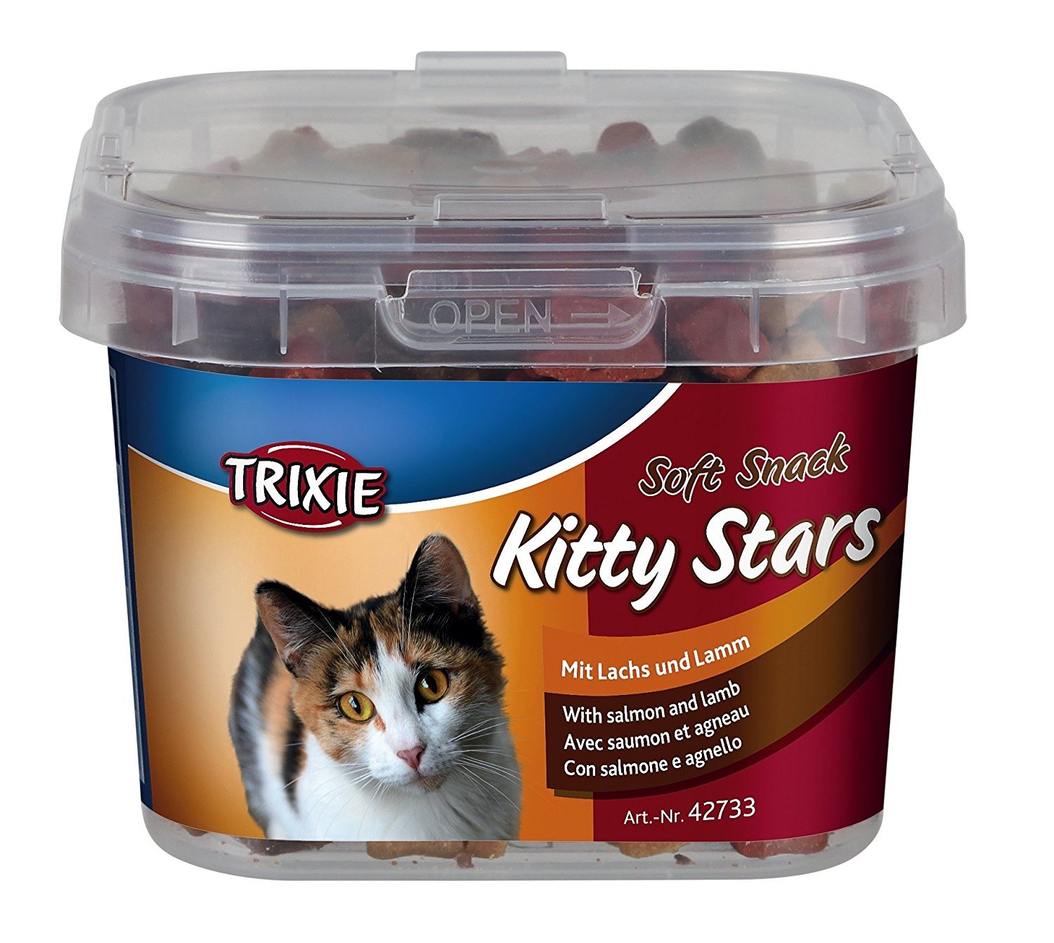 12 pieza Trixie Soft Snack Kitty Stars gato aperitivos 12 x 140 g Paquete ahorro