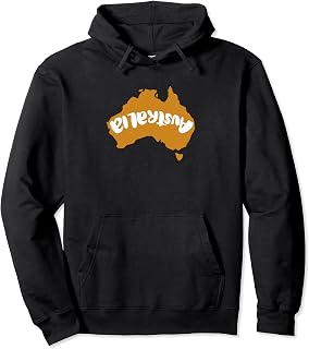 Australia Upside Down Under Pullover Hoodie