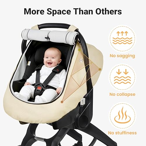 Miniatura 3 de Rquite Funda para Asiento de Coche para Bebé, Fundas de Asiento de Coche de Invierno para Niño y Niña, Funda Impermeable para Asiento de Coche