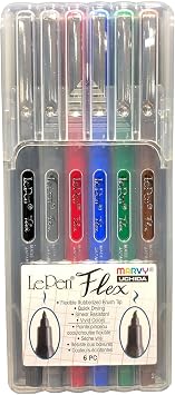LePen Flex Set of 6 Primary Color Pens 4800-6A