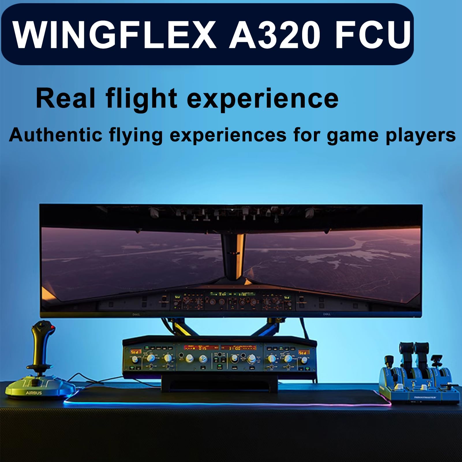 Obokidly WINGFLEX Simulator A320 FCU Combo Flight Control Panel