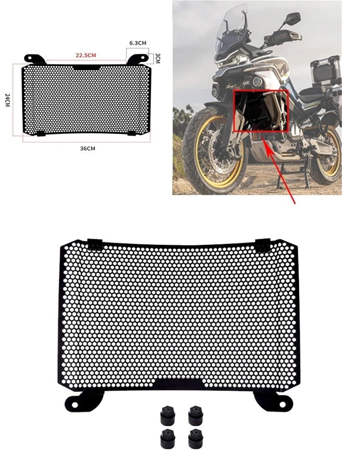 Protezione Radiatore Motocicl Per CFMOTO 800MT 2021 2022 Accessori Moto Radiatore In Alluminio Protezione Griglia Di Copertura Protettiva