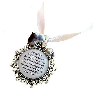 Bridesmaid or flower girl personalised keepsake charm, chief bridesmaid, maid of honour, honor wedding thank you gift, something old charms.