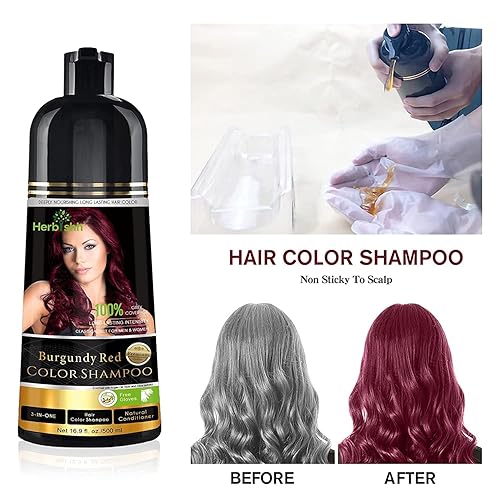 Miniatura 3 de Herbishh After Color Shampoo Combo contiene champú color para el cabello, tinte para el cabello, 16.9 fl oz de aceite de argán, 1.0 fl oz de