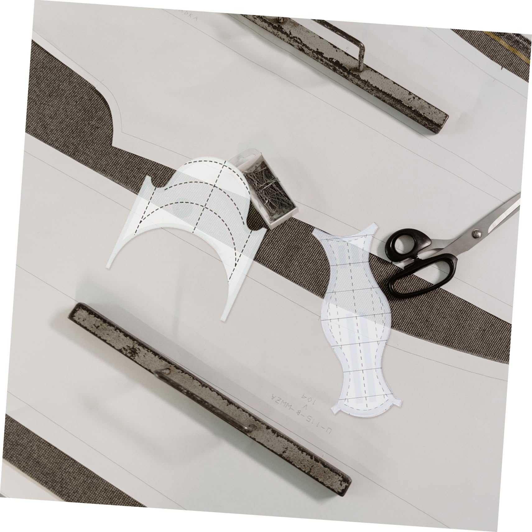 Gadpiparty 2 Set Righello Patchwork Cucito Acrilico Trasparente Modelli Per E Taglio Tessuti Strumenti Leggeri E Resistenti Per Quilting E Progetti Abbigliamento 9 Pezzi*2