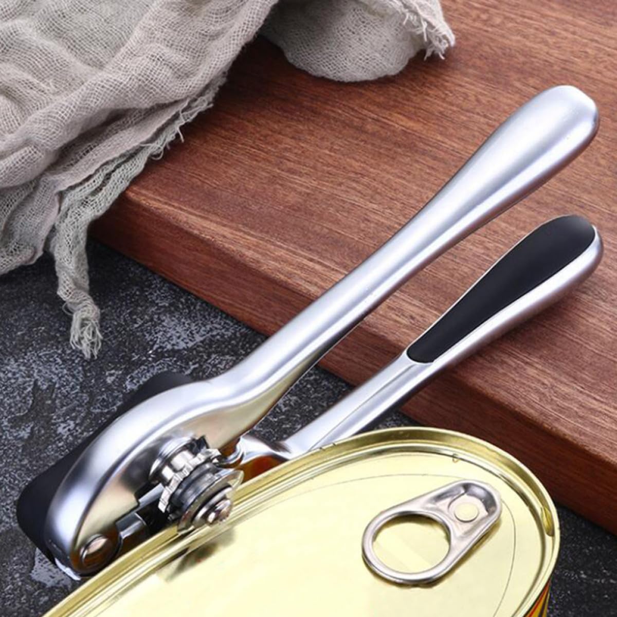 OSALADI Multifunction Manual Can Opener Heavy Duty Kitchen Tool for Cans and Beer Bottles Easy Open Lid Remover Suitable for Party Restaurant Hotel Use