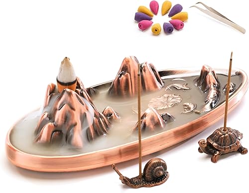 wellsee Soporte de incienso para incienso en cascada, soporte de incienso para palos, soporte para palitos de insencia, quemador de incienso,