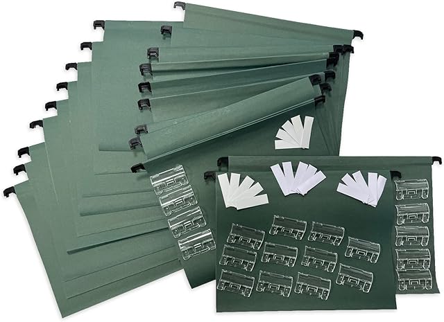 Cathedral Suspension files foolscap 20pk - Green