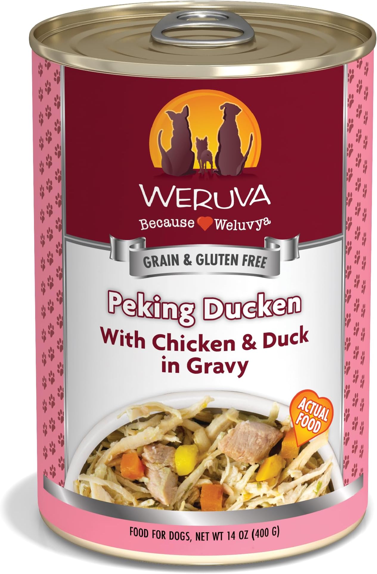 Classic Dog Food, Peking Ducken with Chicken Breast & Duck in Gravy, 14oz Can (Pack of 12)
