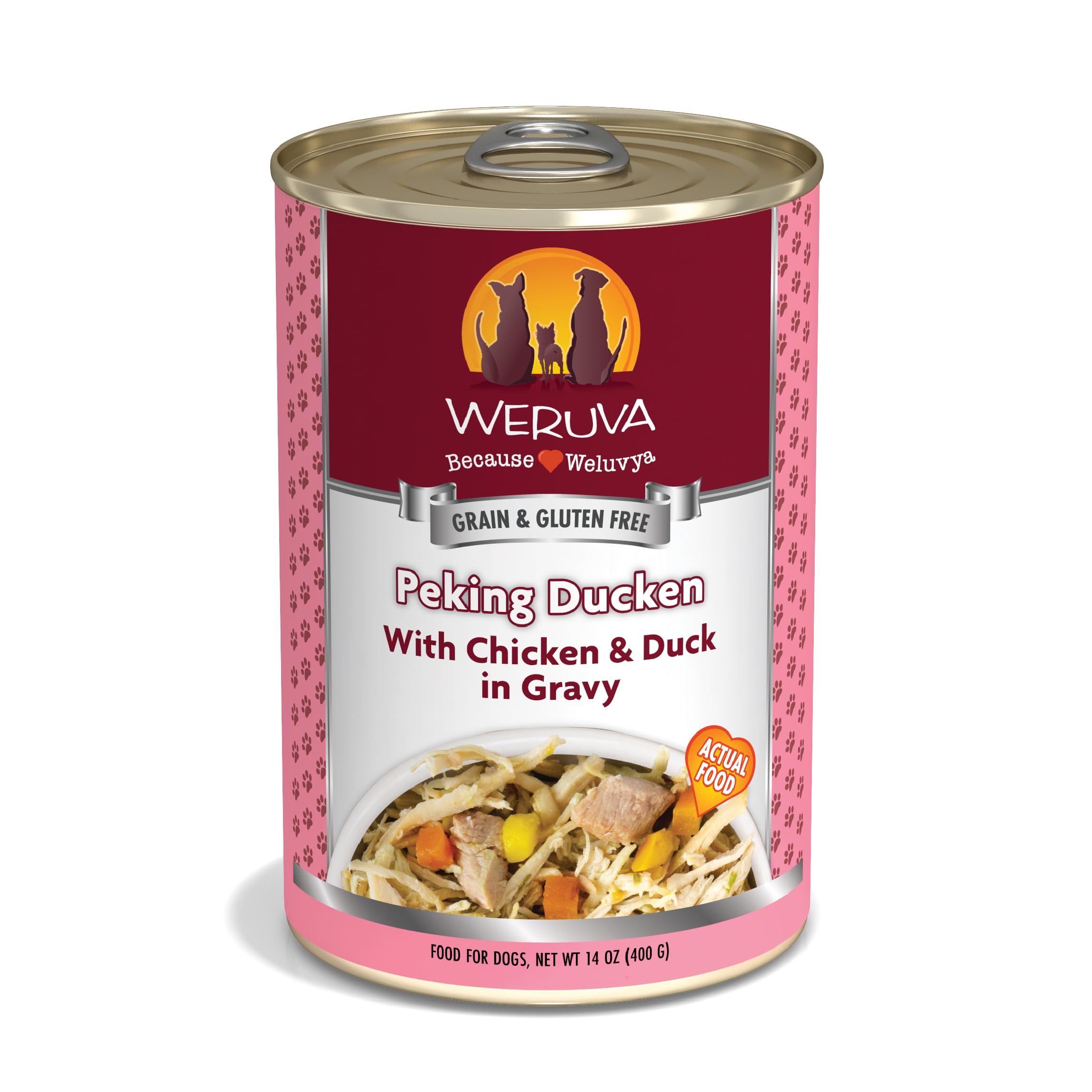 Classic Dog Food, Peking Ducken with Chicken Breast & Duck in Gravy, 14oz Can (Pack of 12)