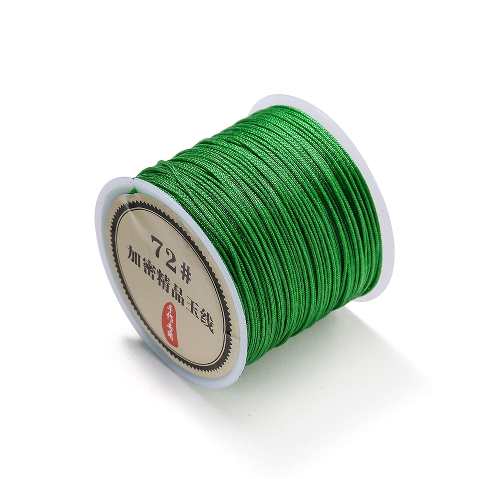 Nylon Cord Thread 20PCS 50M 0.8mm Nylon Thread Cord Chinese Knot Bracelet Braided String for DIY Tassel Beading for Making Bracelet, Necklace, Chinese Knot(Green)