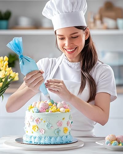 Miniatura 5 de Kootek Juego de 32 bolsas y puntas para tuberías con 24 puntas de glaseado 2 bolsas de pastelería reutilizables de 12 pulgadas bolsas y puntas