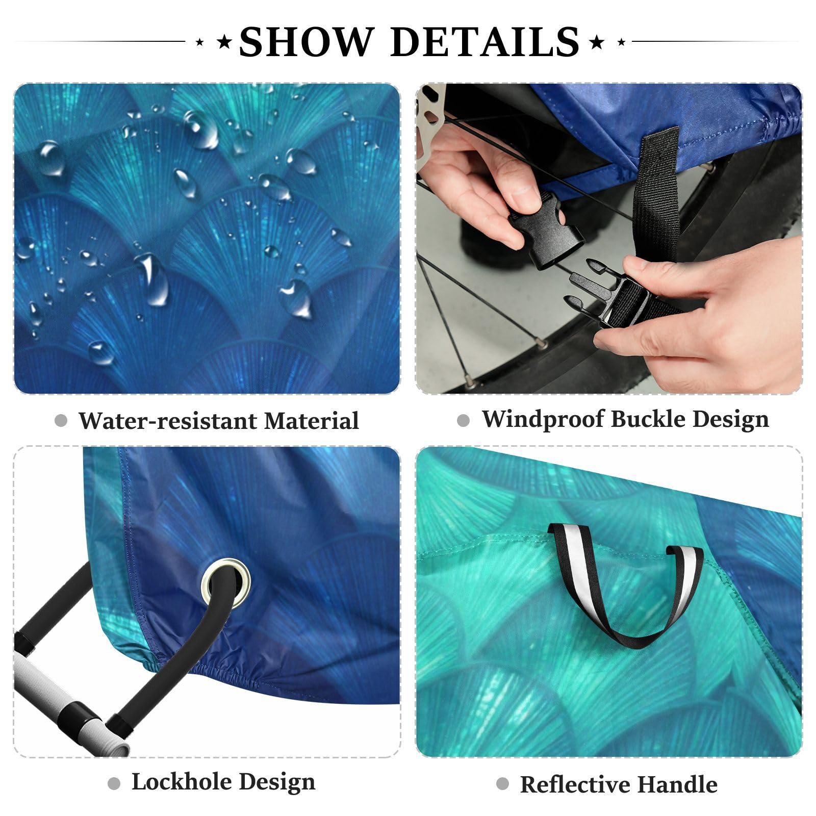 Housse de vélo en polyester imperméable, isolation thermique
