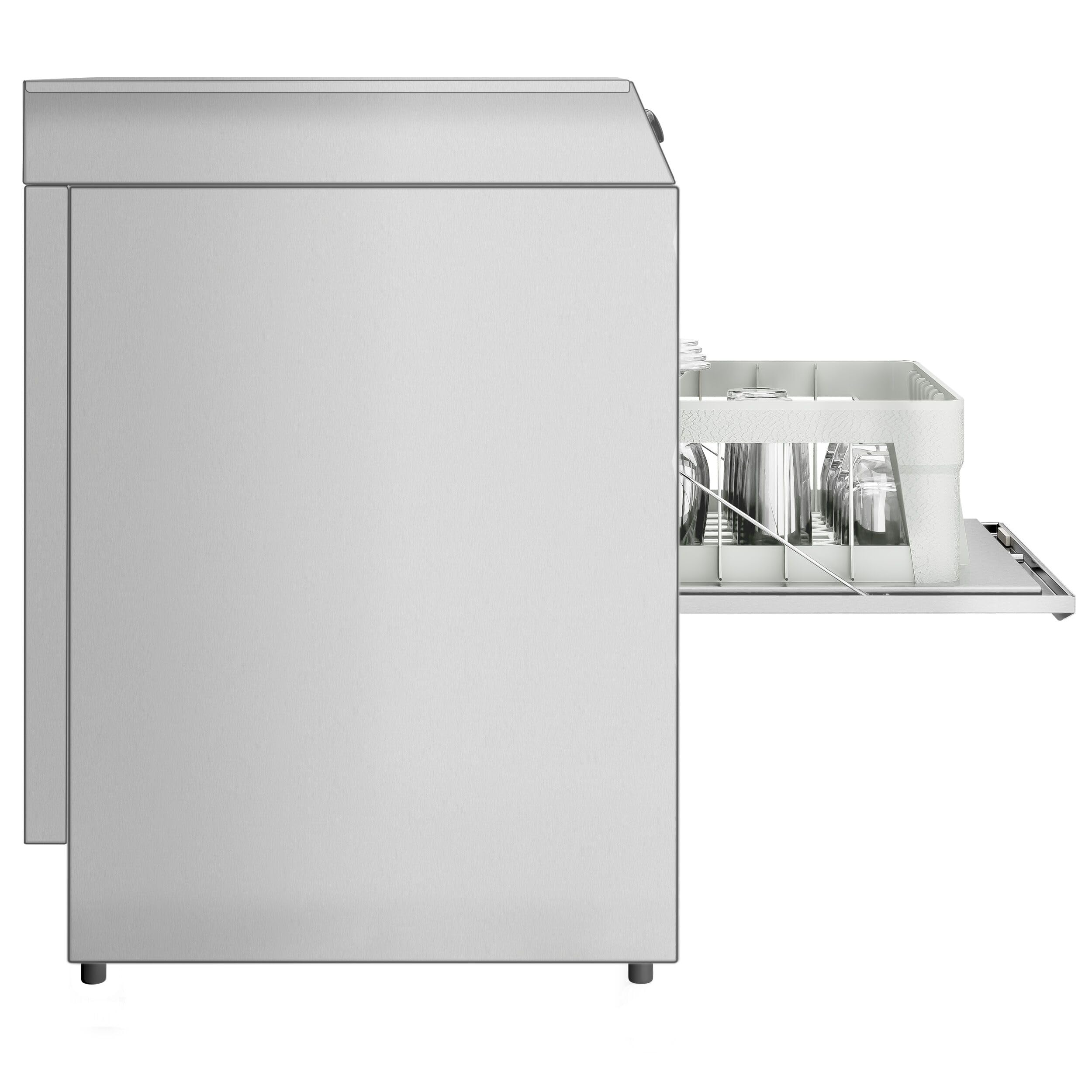 GGM Gastro Gläserspülmaschine 2,97 kW | Ideal für den gewerblichen Dauereinsatz, hochwertige Edelstahlkonstruktion, integrierte Dosiertechnik, hygienisch