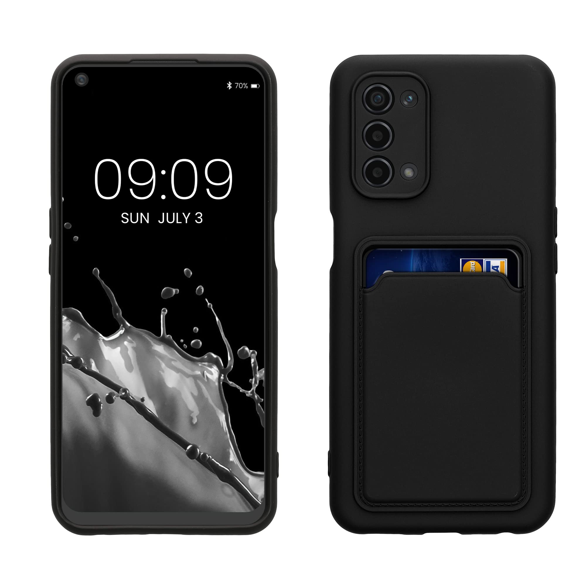 Kwmobile Handyhülle Für Oppo A74 (5G) / A54 (5G) – Weiches Silikon, Schwarz Matt, Stoßfest